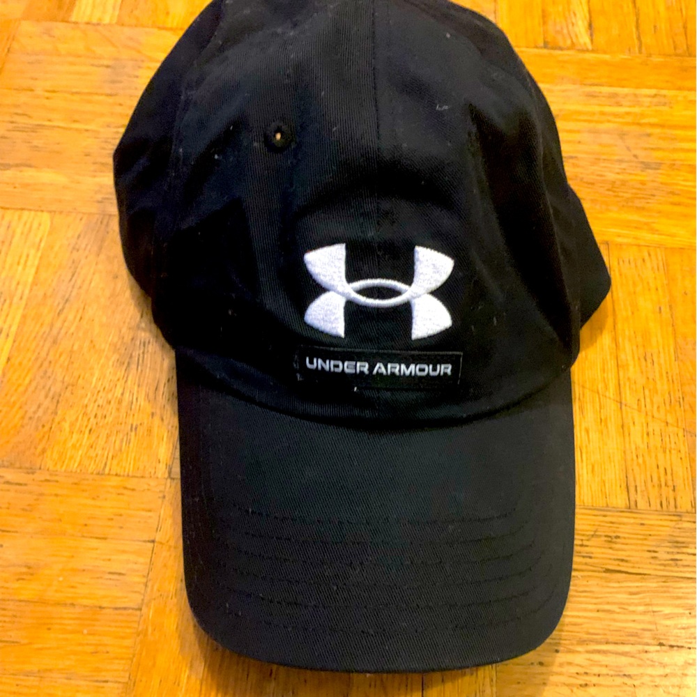 Under Armour Black and White Logo Cap